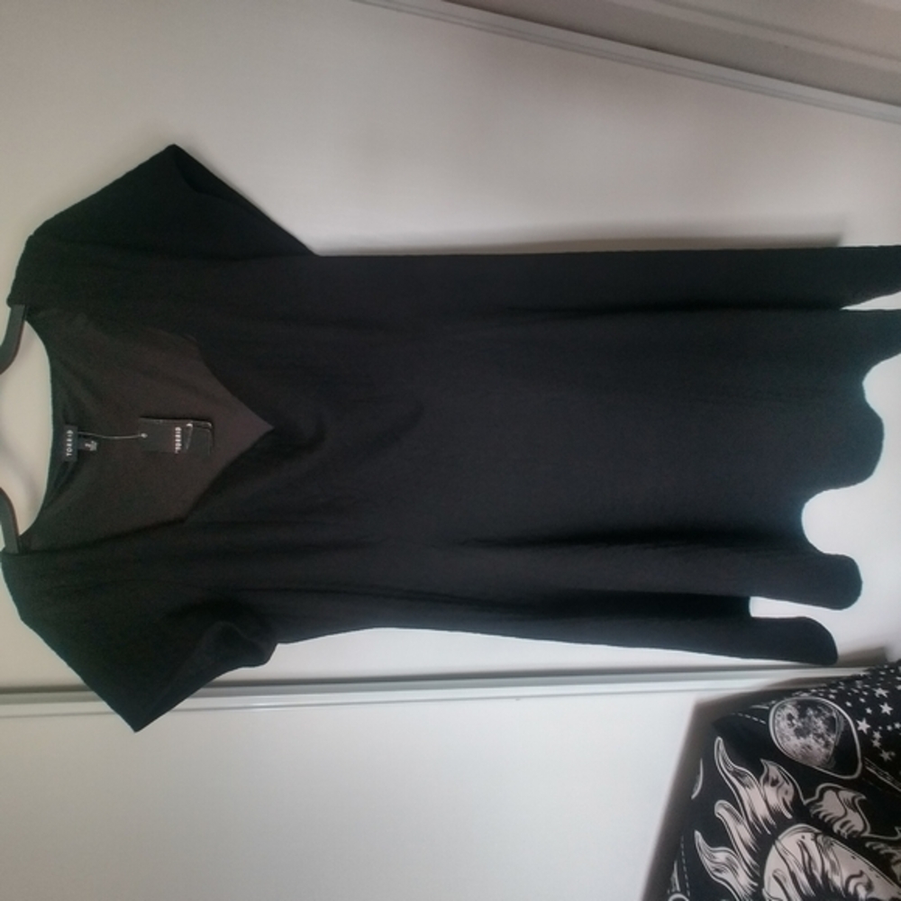 Torrid Black V-Neck Long Sleeve Sheath Dress